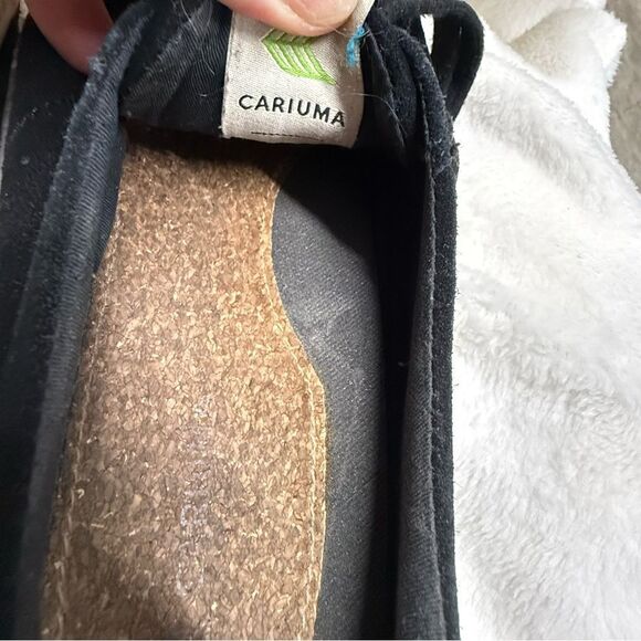 Krost cariuma Black Canvas Sneakers with Gold Eyelets size 9 - Picture 7 of 8